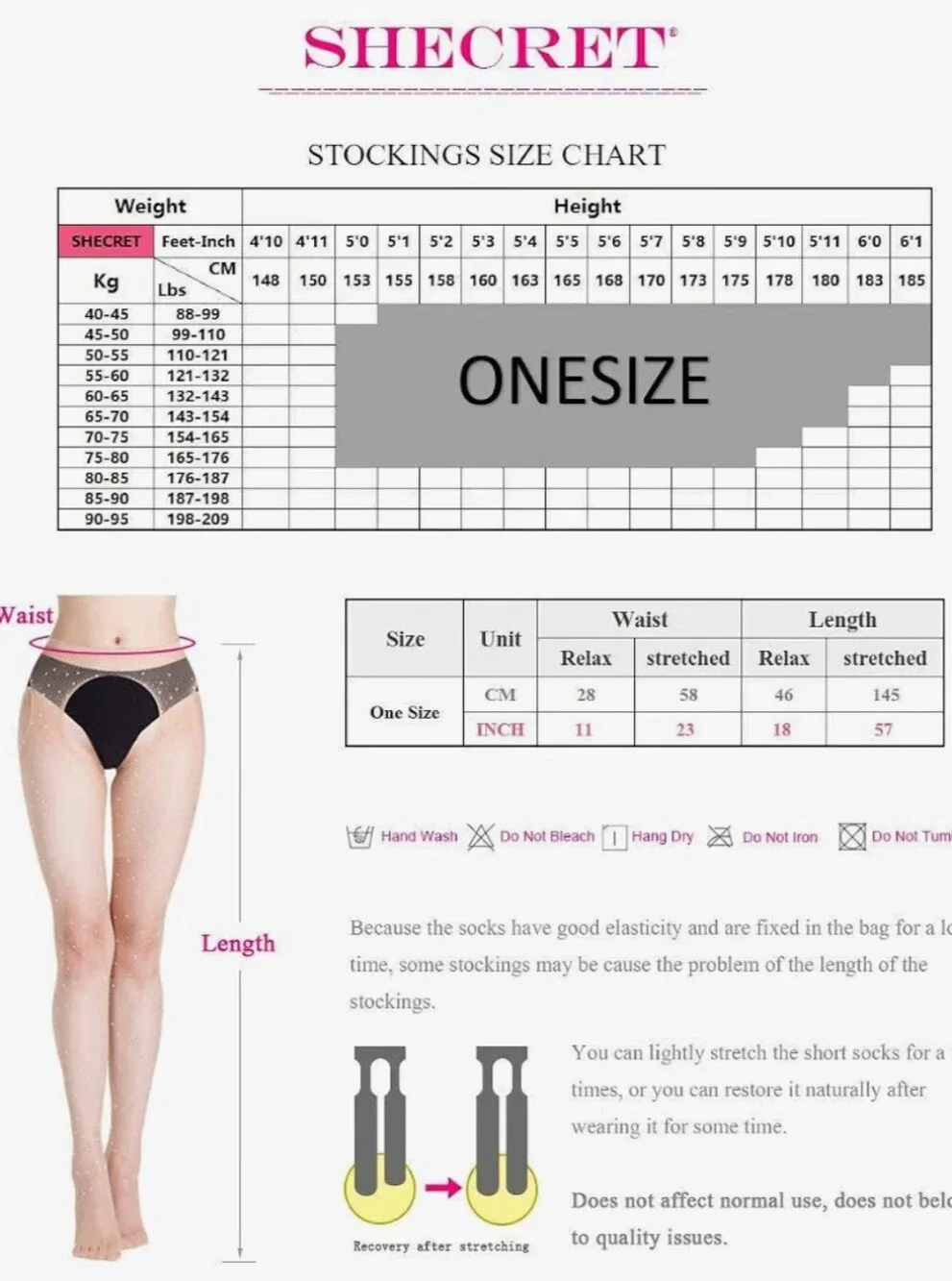 Women’s Rhinestoned Sheer Full-Length Stockings - Black, Brown, Nude